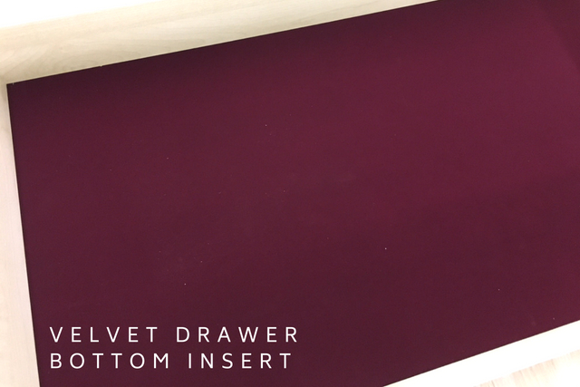 VELVET DRAWER BOTTOM INSERT